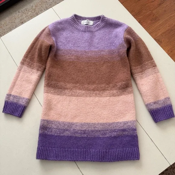 H&M Pastel Ombre Soft Knit Sweater Softgirl Feminine Cozy Boho Cottagecore - Picture 2 of 5